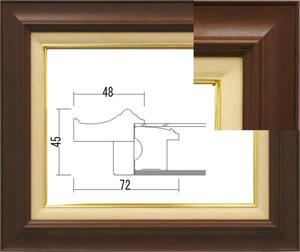 油彩額縁　油絵額縁　フレーム　サイズ　７７２０　Ｐ６　ブラウン
