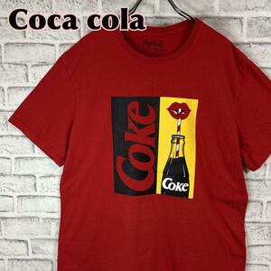 Coca Cola コカコーラ コーク リップ ジュース Tシャツ 半袖 輸入品 春服 夏服 海外古着 企業 会社 炭酸飲料 ロゴ
