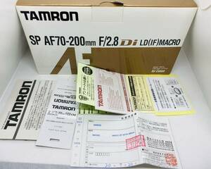 TAMRON SP AF 70-200mm F2.8 Di LD(IF)MACRO タムロン　望遠ズーム　箱付き　現状品　キャノンマウント　(3.0)