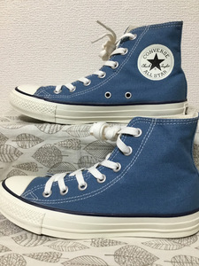 ◆美品 送料込 23.5 コンバース CONVERSE スニーカー 青 03 0729