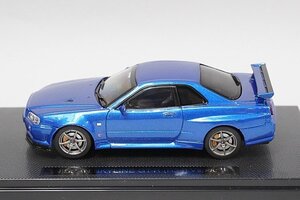 EBBRO エブロ 1/43 NISSAN 日産 スカイライン GT-R (R34) VスペックII メタリックブルー 44148