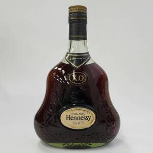 24静/A049551-8/M011-562/OT20000 酒 Hennessy X.O COGNAC ヘネシー コニャック ブランデー グリーンボトル 金キャップ 40％ 700ml