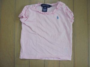 ラルフローレン★フリルかわいいピンクの半袖Tシャツ★12ヵ月