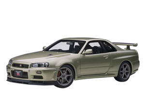 ◎Aa1/18　日産 スカイライン GT-R (R34) VスペックⅡ ニュル ミレニアムジェイド