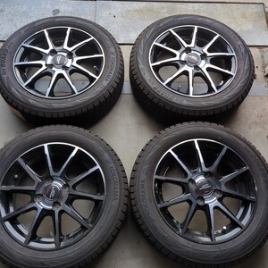 軽用iceGUARD 155/65R14 アルミ付8〜9分山程度 4本セット2022年製