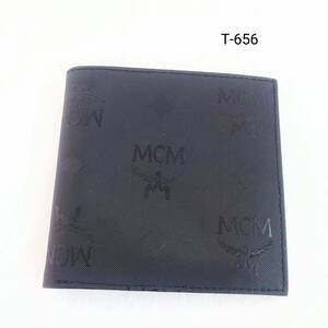 《新品》 MCM　エムシーエム　二つ折り財布　メンズ　ブラック　黒　ブランド MADE IN GERMMANY HANDMADE