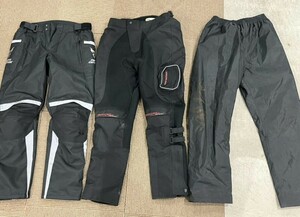 D(0319x1) レーシング パンツ Riding Tribe moto centrie 等 ズボン ボトムス モーターサイクル バイク サーキット 3本 セット まとめ