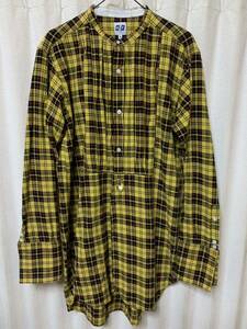 AiE Painter Shirt Tartan Check Yellow エーアイイー ペインターシャツ チェック オーバーサイズ S ネペンテス エンジニアドガーメンツ