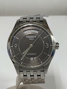 TISSOT◆腕時計/アナログ/GRY/SLV/T038430A/自動巻き/デイデイト