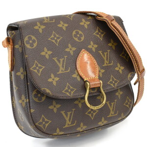 1円 ◆定価14万 LOUIS VUITTON ルイヴィトン ショルダーバッグ サンクルーMM M51243 モノグラム ブラウン◆E.Csig.tI-27