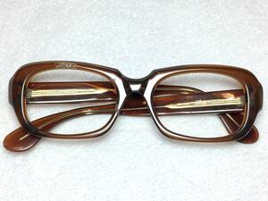 ビンテージ MARWITZ セル フレーム JON50 140 ブラウン ウェリントン 眼鏡 中古 マルヴィッツ パリ型 ドイツ 太セル 昭和 レトロ