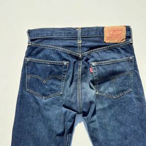 リーバイス Levis 555 バレンシア 色濃 インディゴ USA製 W31 / 39.5cm L36 / 81cm 年式番号 1097 赤耳 BIG-E BL2007