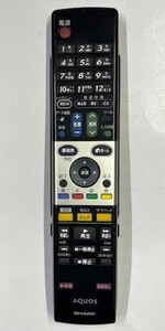 シャープ 液晶TV用リモコン GA927WJSA 正常動作品 新品同様品 ④