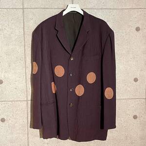 ONtheCORNER ITEM No.1679/YohjiYamamoto POURHOMME ヨウジヤマモトプールオム 水玉しぼり脱色ジャケット 96aw size:M