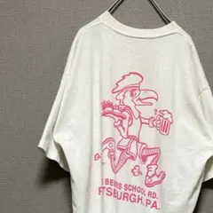 ヴィンテージ　白t シングルステッチ　プリントtシャツ　一点もの