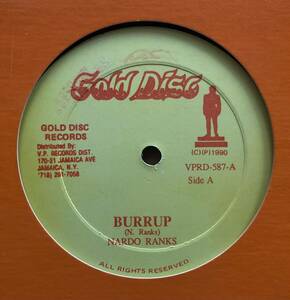 Nardo Ranks / Burrup Sojie Gold Disc VP Records