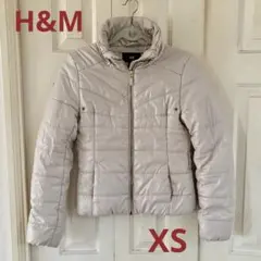 H&M ダウンジャケット　グレーベージュ　XS レディース