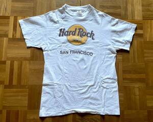 ★ Hard Rock cafe ★ Tシャツ SAN FRANCISCO 半袖 L ハードロックカフェ カットソー シンプル ロゴ ホワイト 古着 ビンテージ 白