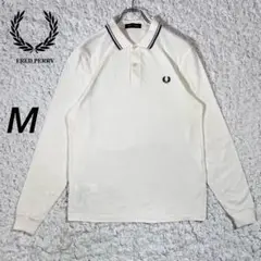 『FRED PERRY』　ポロシャツ　M3636 刺繍ロゴ　アイボリー　【M】