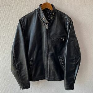 SCHOTT レザー シングルライダース ジャケット 40 ショット ブラック