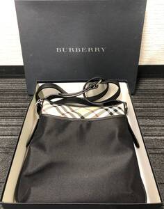 未使用保管品　Burberry　バーバリー　ショルダーバッグ　箱付き　ナイロン　