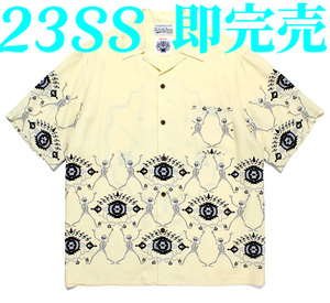 即決 完売品 23SS 定価49,500円 ワコマリア × ウルフズヘッド アロハシャツ アロハ シャツ WACKO MARIA HAWAIAN SHIRTS クリーニング済み