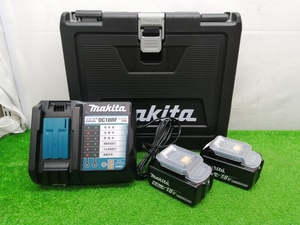 未使用品 makita マキタ 14.4V-18V 充電器 DC18RF / 18V 6.0Ahバッテリ×2個 BL1860B 計3点セット ⑤