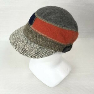 Made in USA★KAVU/カブー★wool/ニット/キャスケット/帽子【サイズフリー/グレー】Vintage/knit/hat/cap◆BG907