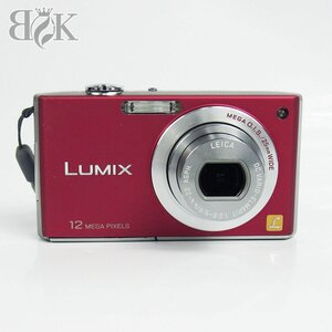 パナソニック Panasonic FX40 LUMIX デジタルカメラ レッド 通電テストOK ジャンク品扱い 中古品 ♪