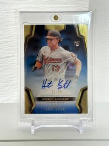 【1st No！】Topps Five Star 2024 Heston Kjerstad RC Auto Blue Parallel 25シリ