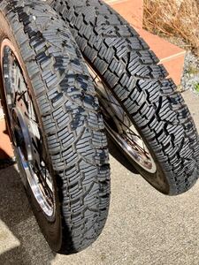 スーパーカブPRO用14インチスタッドレスタイヤ・ホイール前後セット　80/100-14 MAXXIS SNOW 中古　リトルカブ、MD90、JA10JA07JA45等