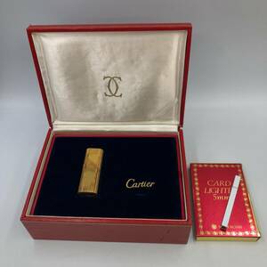 J579★1点訳アリ カルティエ CARTIER 2点 ライター ケース付き ガスライター 喫煙具