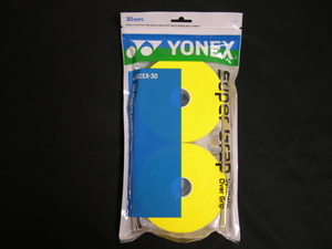 YONEX（ヨネックス）グリップテープ (ウェット) 30本（黄）