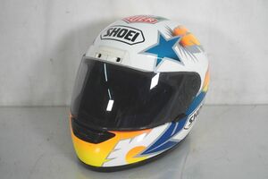 【7-116】 SHOEI ショウエイ NRV-NORICK ノリック TAG HEUER タグホイヤー フルフェイス ヘルメット レプリカ Mサイズ CX-1 バイク 現状品