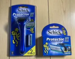 新品未使用　Schick Protector III ホルダー＋替え刃計6個付き