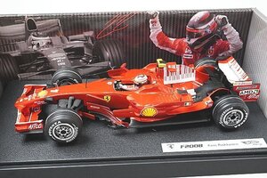 Hot Wheels ホットウィール 1/18 Ferrari フェラーリ F1 F2008 K.ライコネン 2008 #1 バーコード デカール加工品 L8781