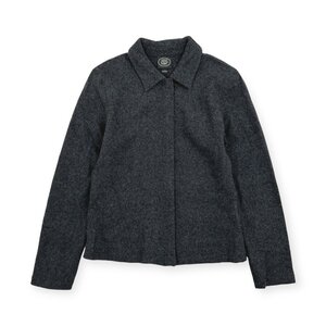 Laura Ashley ローラアシュレイ ジップ ウール ジャケット サイズ M /グレー/レディース