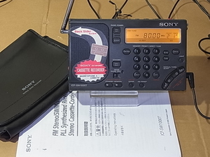 SONY 【ICF-SW1000T】 ラジカセ 分解整備 調整済み品 ＦＭ76～108MHzまで受信可能 管理番号 24041531