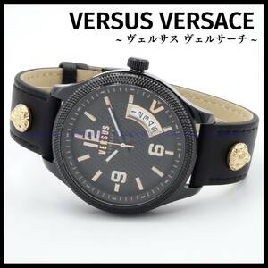 【新品・送料無料】VERSUS VERSACE ヴェルサスヴェルサーチ 腕時計 メンズ クォーツ VSPVT0420 ブラック レザーバンド