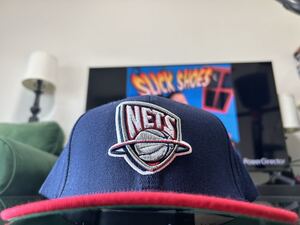 ミッチェルネス　NBA NewJersey Nets ビンテージロゴ　キャップ