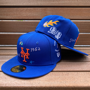 激レア USA限定 【7.3/8】 NEWERA ニューエラ 59FIFTY ニューヨーク メッツ NY Mets スクリブル Scribble 落書き MLB ワールドシリーズ