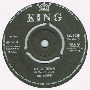 ●THE VOGUES / MAGIC TOWN [UK 45 ORIGINAL 7inch シングル 新品同様 試聴]