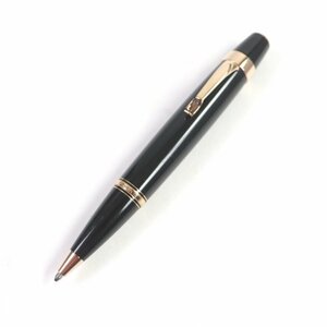 良品□MONTBLANC モンブラン ボエム カラーストーン ツイスト式 ブルーインク ボールペン ブラック レッドゴールド ドイツ製 筆記確認済