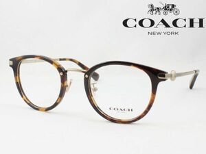 COACH コーチ メガネフレーム HC5133D-5120 度付き対応 近視 遠視 老眼鏡 遠近両用 正規品 ラウンド ボストン 丸メガネ アジアンフィット