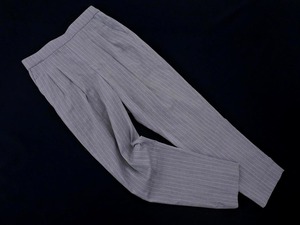 GLOBAL WORK グローバルワーク ストライプ タック テーパード パンツ sizeS/グレー ◇■ ☆ ekc5 レディース