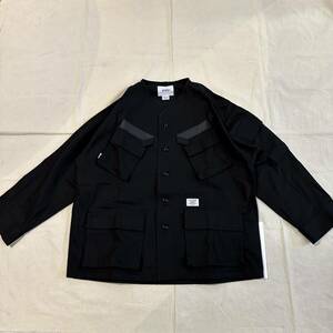 24SS WTAPS ダブルタップス SCOUT 01 / LS / COTTON. TWILL. 03 シャツジャケット BLACK 03