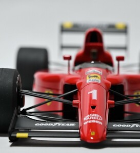 フジミ 1/20 フェラーリ 641/2 A.プロスト 完成品 新品のタミヤコレクションケース付き カウル固定プロポーションモデル