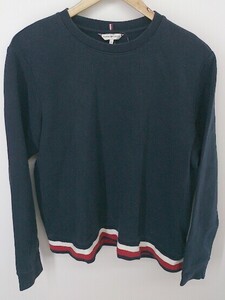 ◇ TOMMY HILFIGER トミーヒルフィガー 長袖 Tシャツ カットソー サイズS ネイビー系 メンズ P