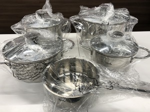 フィスラー Fissler コペンハーゲン 調理器具 両手鍋 片手鍋 5点セット シルバー