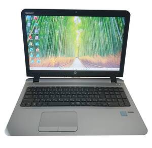 【驚速 HP Probook 450 G3 i7-6500U 2.5GHz x4+8GB+ SSD256GB+HDD500GB 15.6インチワイドノートPC】Win11+Office2021/WEBカメラ ■E1110807